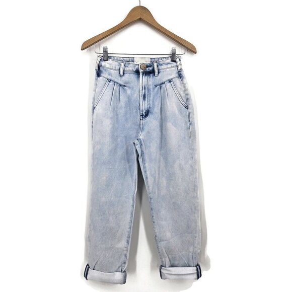 New One Teaspoon Streetwalkers Jeans Womens 23 Florence Light Blue High Waist - Picture 3 of 6